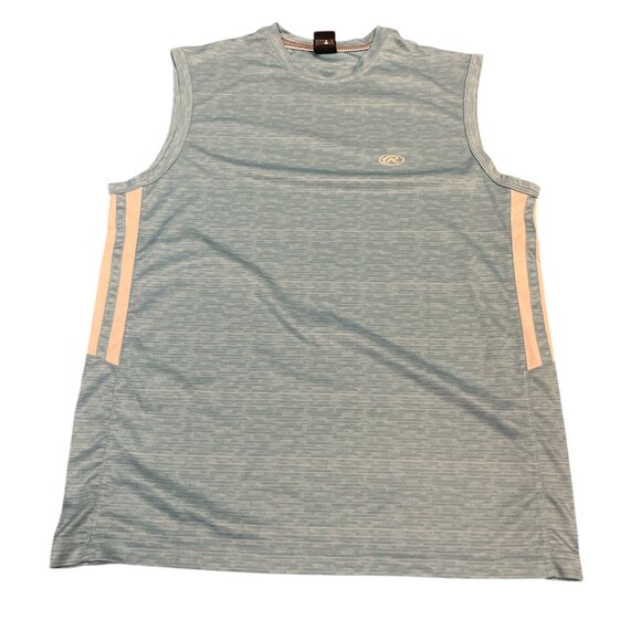 RAWLINGS Men's Tank Top Teal Blue Size Large - Picture 1 of 7